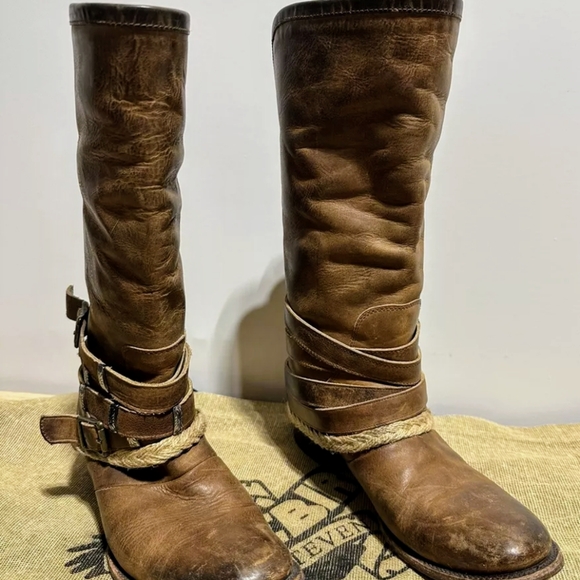 Freebird by Steven Drove brown leather boots size 10 - Picture 2 of 10